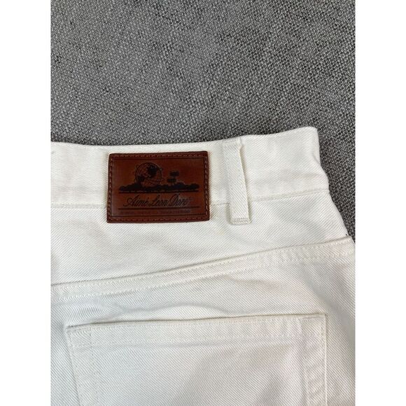 Aime Leon Dore Jeans Mens Straight Fit Denim Natural Ivory Button Fly Sz-32x27 - Picture 9 of 12